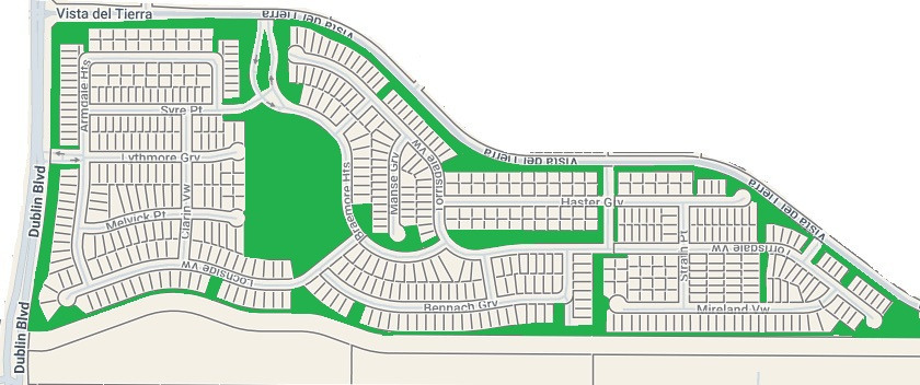 OPEN SPACE LANDSCAPING MAP